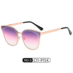fashionable sunglasses cat eye pink